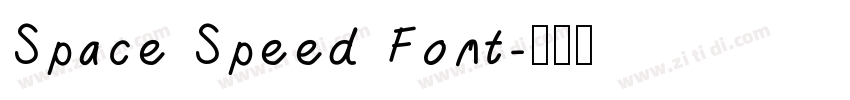 Space Speed Font字体转换